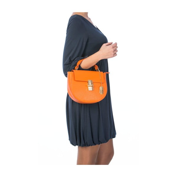 Skórzana torebka Grana Dollaro Orange-image-1