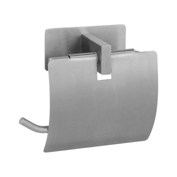 Samoprzylepny uchwyt na papier toaletowy ze stali nierdzewnej w kolorze matowego srebra Genova – Wenko-image-2