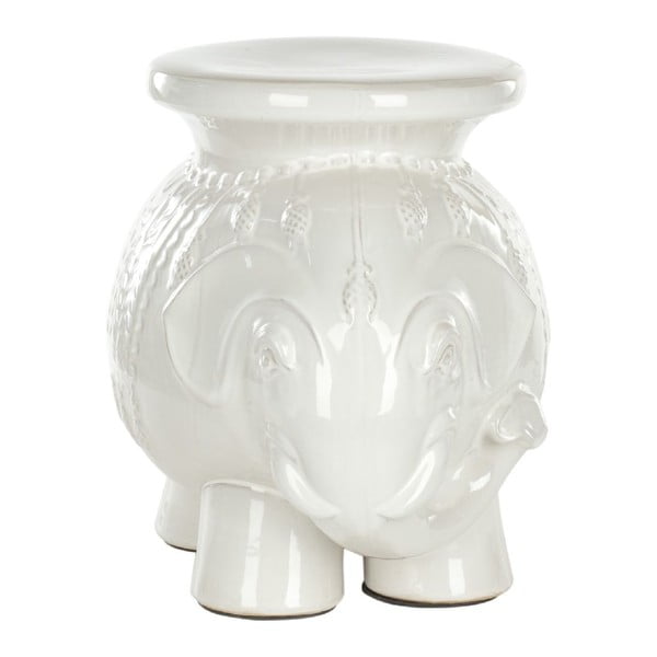 Biały stolik ceramiczny odpowiedni na zewnątrz Safavieh Capri-image-1