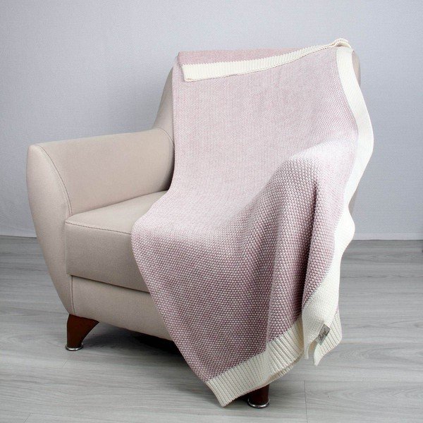 Różowa bawełniana narzuta Homemania Decor Clen, 130x170 cm-image-1