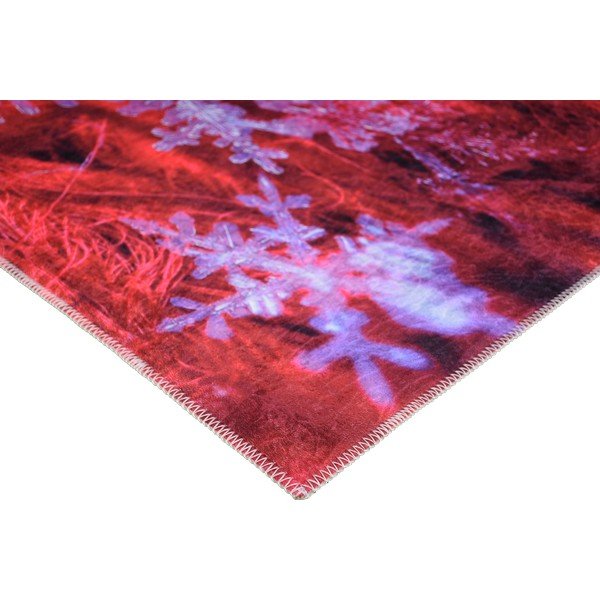 Dywan Vitaus Christmas Period Red Icy Snowflake, 50x80 cm-image-2