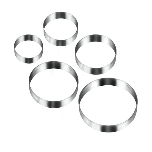 Zestaw 5 foremek do wykrawania w kształcie kółek Metaltex Cookie Cutters