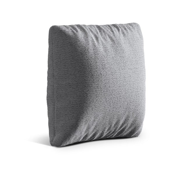 Jasnoszara poduszka na sofę z materiału bouclé Kemi – Cosmopolitan Design-image-1