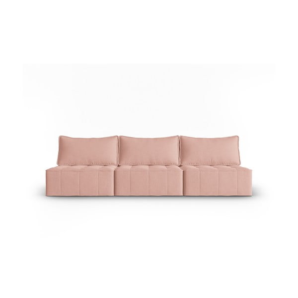 Różowa sofa 240 cm Mike – Micadoni Home