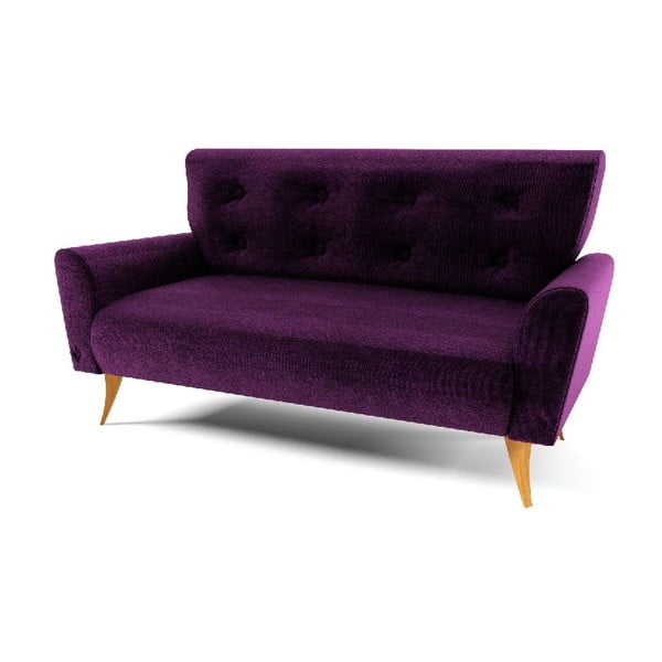 Trzyosobowa sofa Lacoma, fioletowa