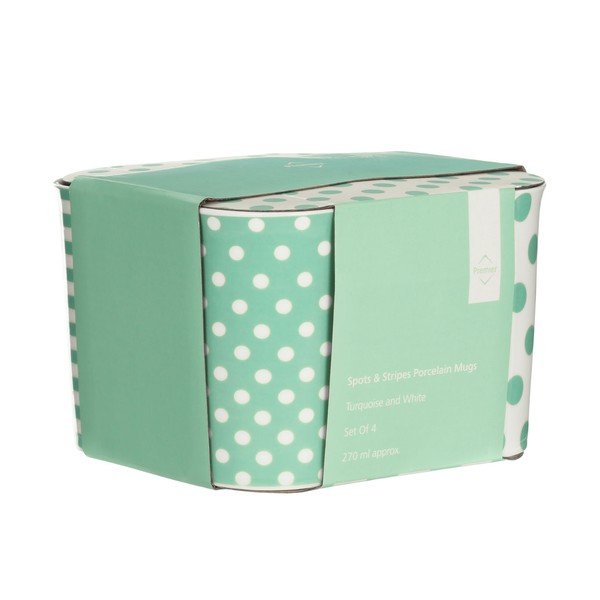 Zestaw kubków Premier Housewares Spots and Stripes 270 ml, 4 sztuki-image-2