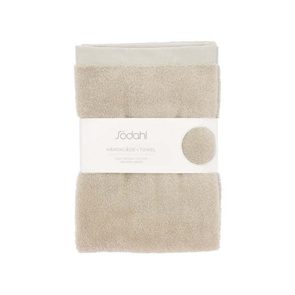 Beżowy bawełniany ręcznik kąpielowy frotte 70x140 cm Comfort – Södahl-image-3