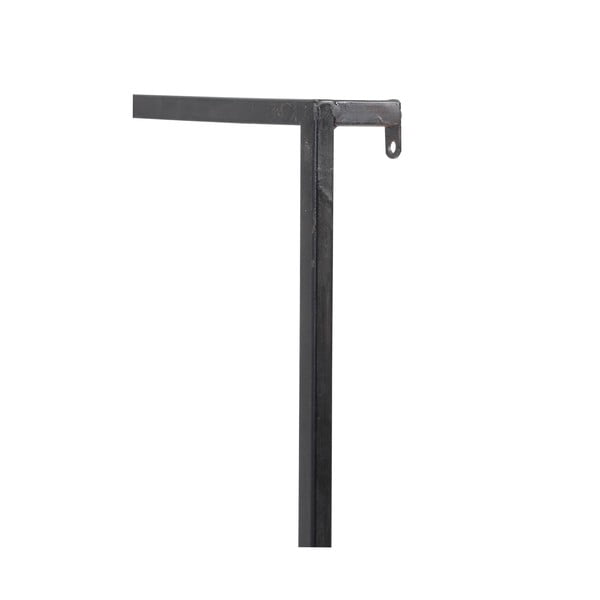 Czarna matowa półka z drewna jodłowego Maddison – Light & Living-image-3