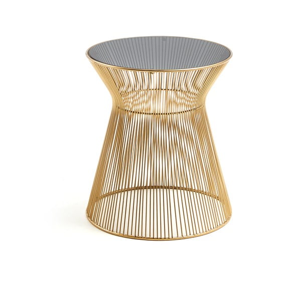 Okrągły stolik ze szklanym blatem ø 40 cm Jolene – Kave Home