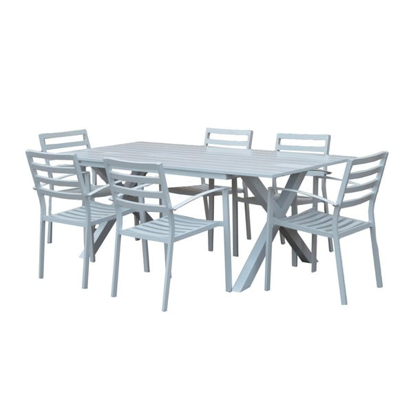 Zestaw stołu ogrodowego i 6 krzeseł Ewax