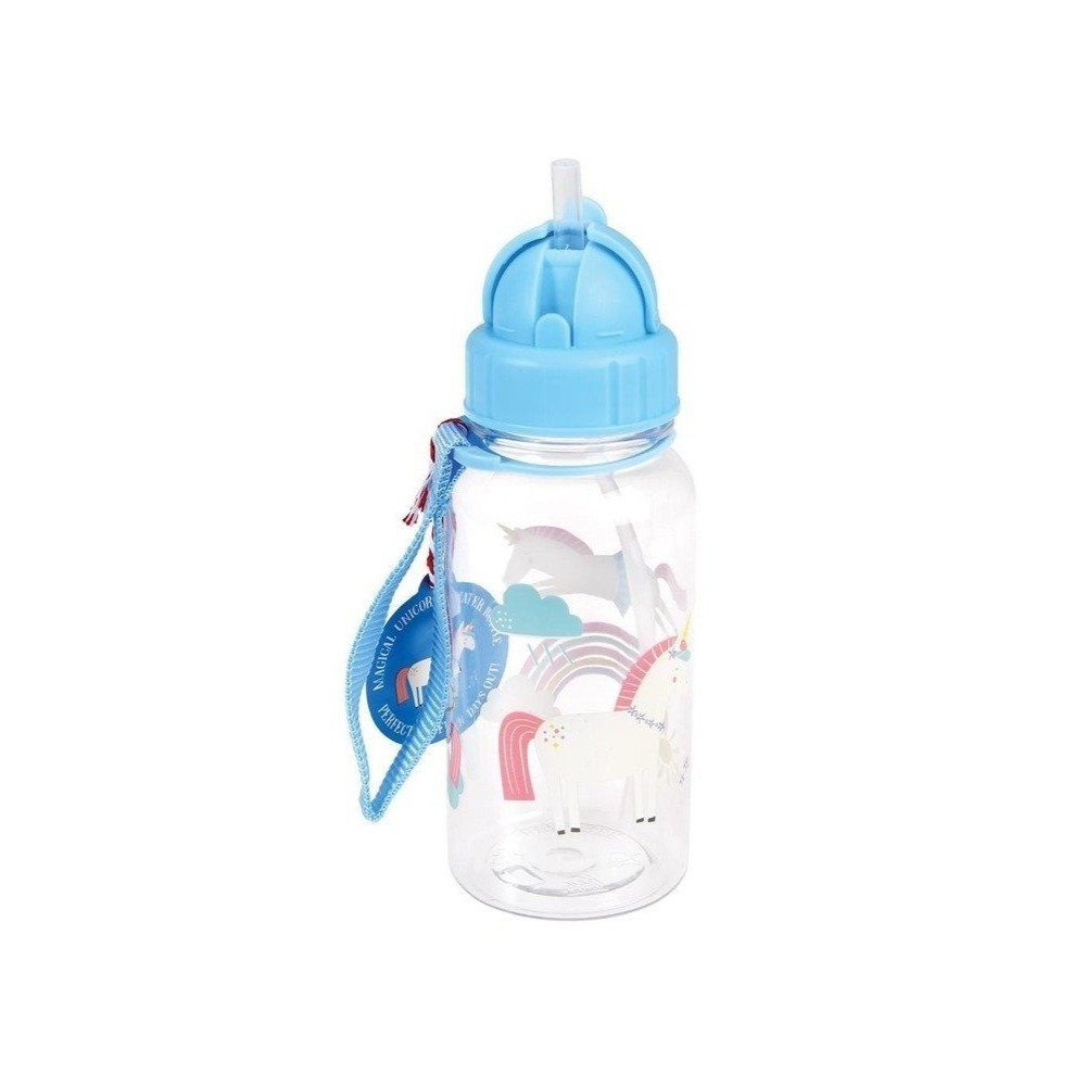 Niebieska butelka dla dzieci z tritanu 500 ml Magical Unicorn – Rex London (zdjęcie 3)