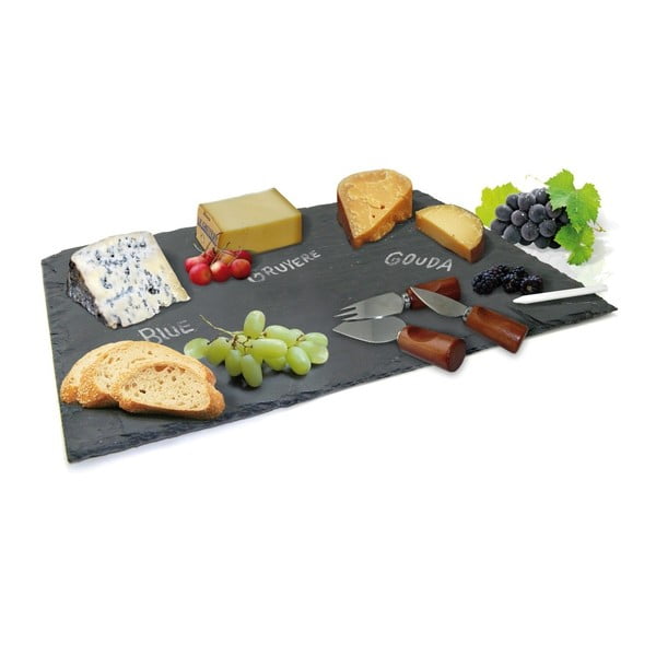 Komplet deski łupkowej i wykałaczek na sery Vin Bouquet Cheese
