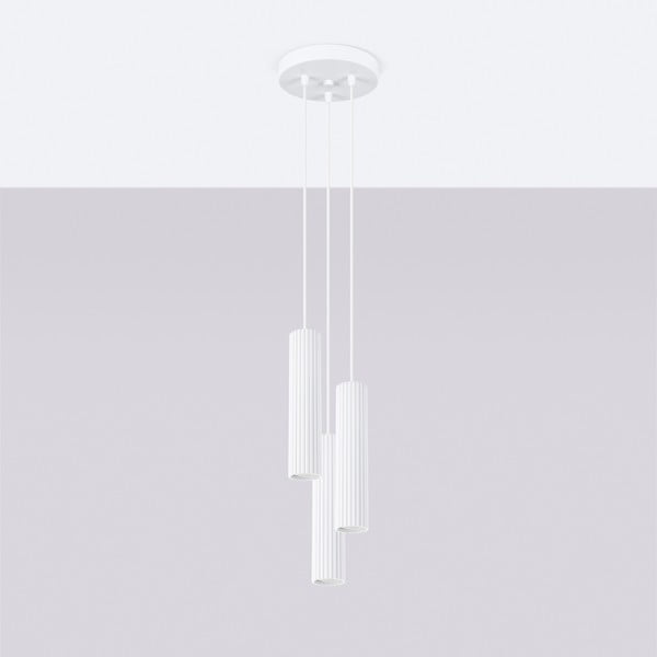 Biała lampa wisząca ø 19,5 cm Gleam – Sollux-image-4