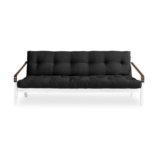Sofa rozkładana z ciemnoszarym obiciem Karup Design White/Dark Grey