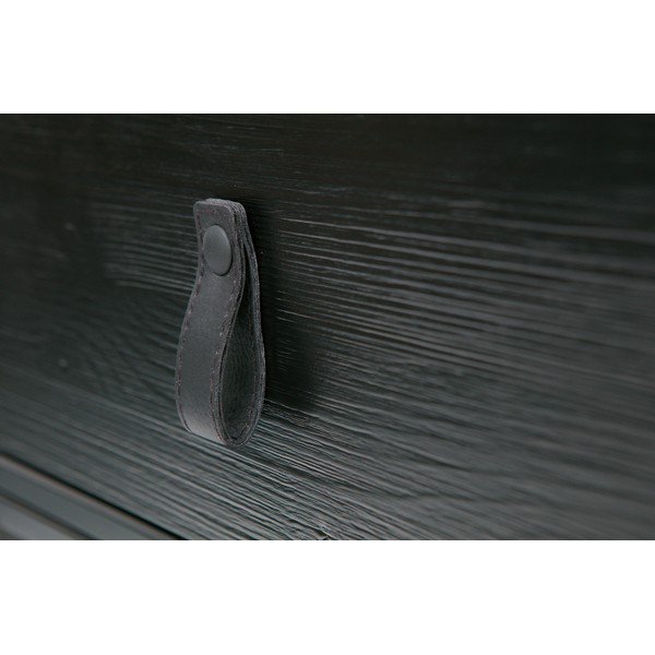 Czarna szafka nocna z szufladą WOOOD Zola-image-1