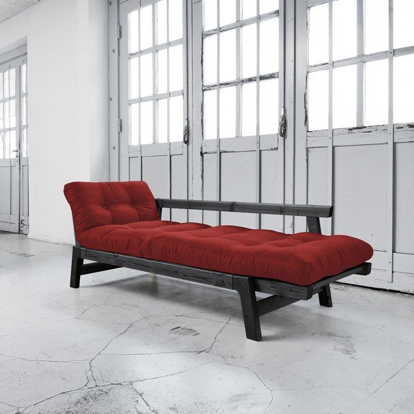 Sofa rozkładana Karup Step Black/Passion Red-image-2