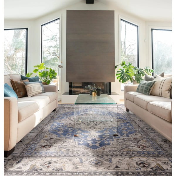 Niebieski dywan 240x330 cm Sovereign – Asiatic Carpets-image-1