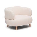 Beżowy fotel z materiału bouclé Luisa – Kave Home