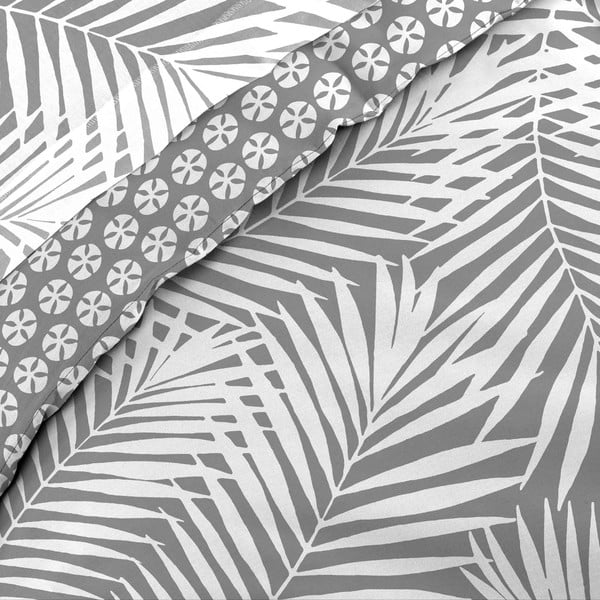 Szara bawełniana poszwa na kołdrę jednoosobowa 140x200 cm Botania – douceur d'intérieur-image-2