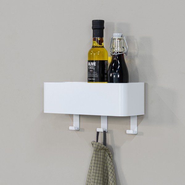 Biała ścienna stalowa półka łazienkowa Multi – Spinder Design-image-1
