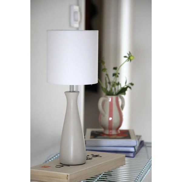 Kremowa lampa stołowa z tekstylnym kloszem (wysokość 42 cm) Birillo – Markslöjd-image-4