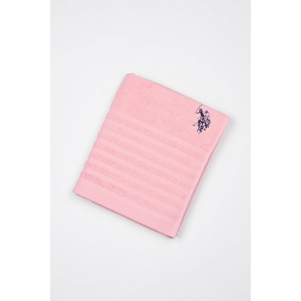 Ręcznik US Polo Bath Pink, 90x150 cm