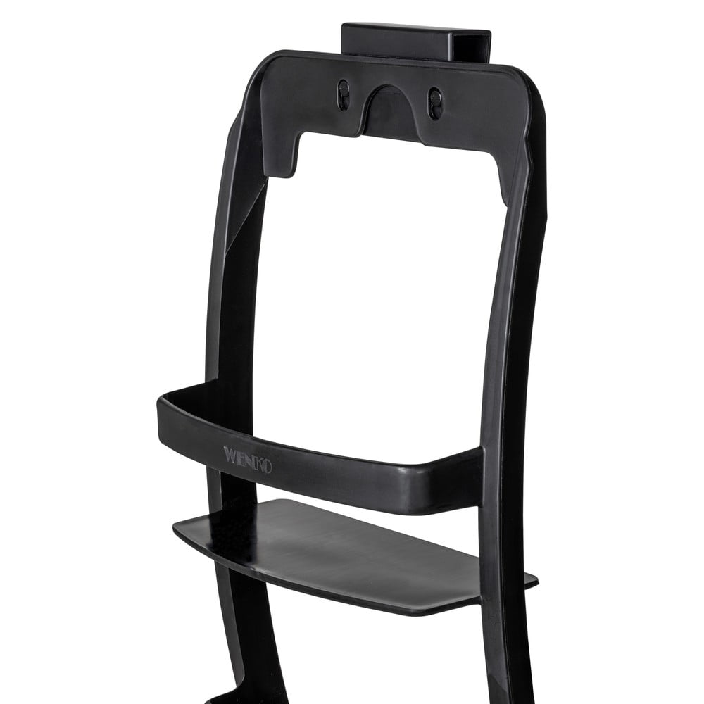 Czarna wisząca plastikowa półka łazienkowa bez wiercenia Universal – Wenko (zdjęcie 9)