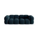 Ciemnoniebieska aksamitna sofa 250 cm Loretto – Cosmopolitan Design