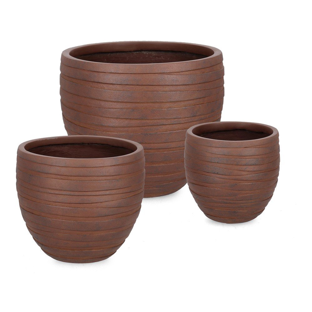 Doniczki zestaw 3 szt. ø 46 cm Strips – Bizzotto