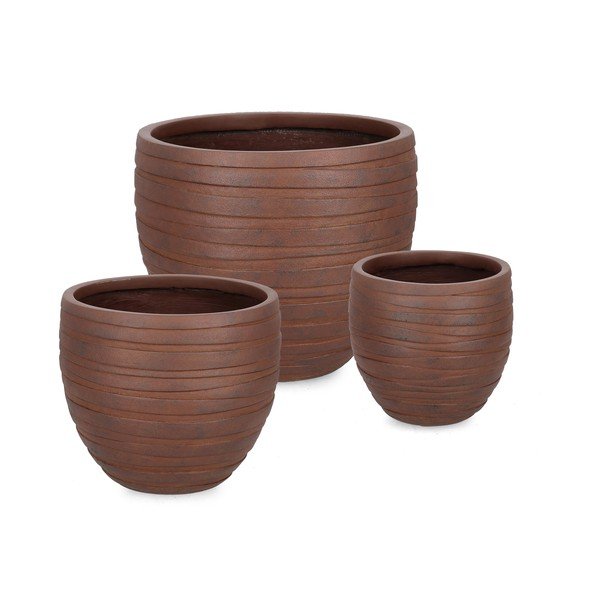 Doniczki zestaw 3 szt. ø 46 cm Strips – Bizzotto
