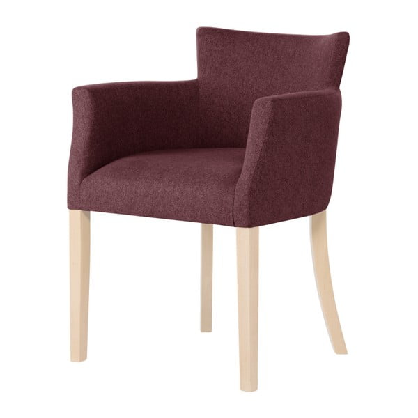 Ceglaste krzesło z brązowymi nogami Ted Lapidus Maison Santal