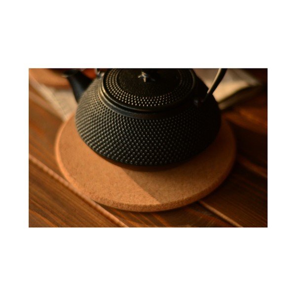 Korkowa podkładka Bambum Kirmit, ⌀ 19 cm-image-2