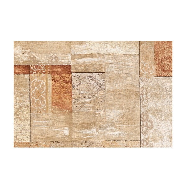 Winylowy dywan Patchwork Beige, 100x150 cm