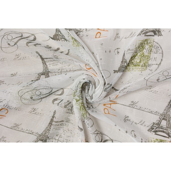 Biało-szara firanka 140x245 cm Tour – Mendola Fabrics-image-3