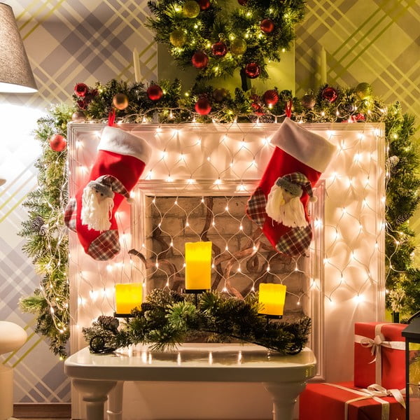 Przezroczysta girlanda świetlna LED DecoKing Web, 200 lampek, dł. 2 m-image-1