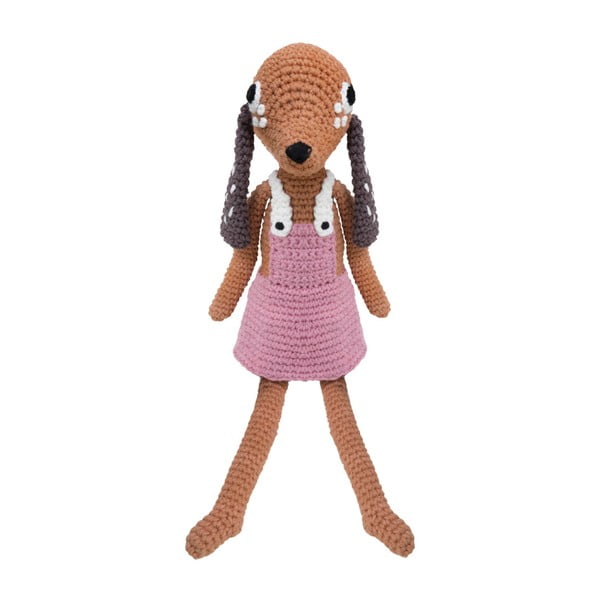 Szydełkowa zabawka Sebra Crochet Animal Dog Bella