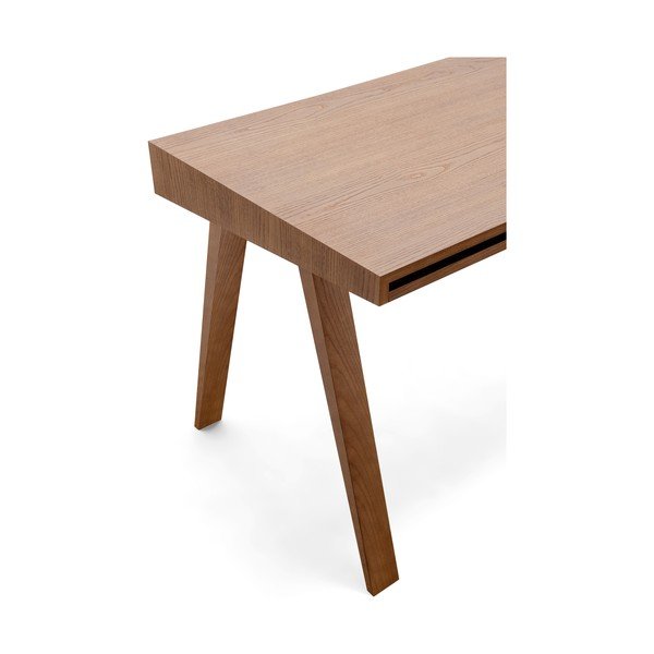 Brązowy stół z nogami z drewna jesionowego EMKO 4.9, 80x70 cm-image-4