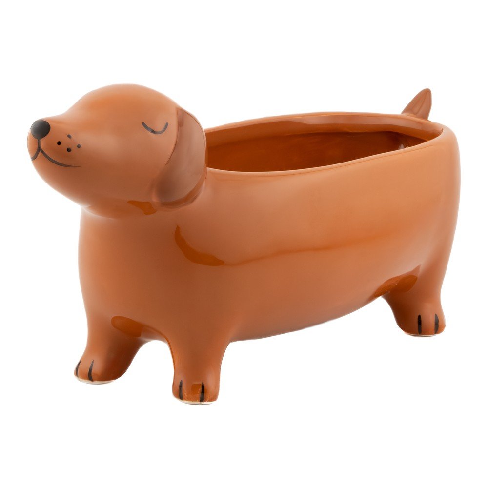 Ceramiczna osłonka na doniczkę Sausage Dog – Sass & Belle