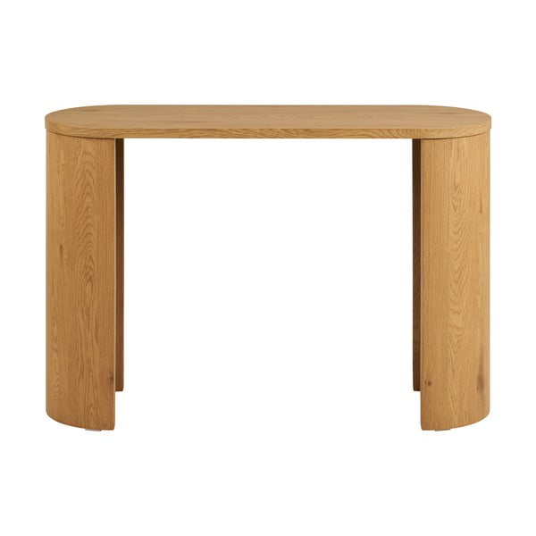 Konsola w dekorze dębu w naturalnym kolorze 38x114 cm Bibione – House Nordic-image-2