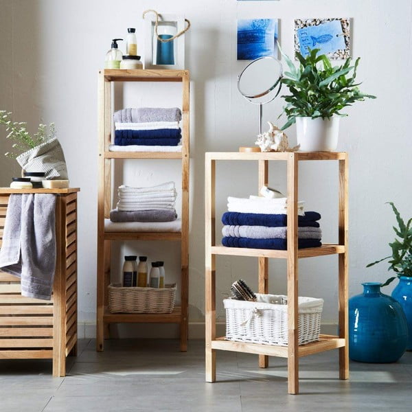 Kosz na pranie z drewna orzechowego Wenko Laundry Bin Norway, 56 l-image-1