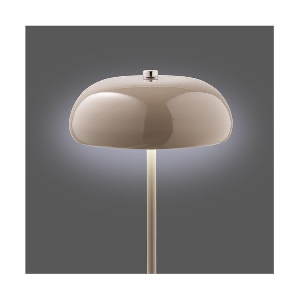 Szarobrązowa metalowa lampa stołowa LED (wysokość 23 cm) Margate – House Nordic-image-4