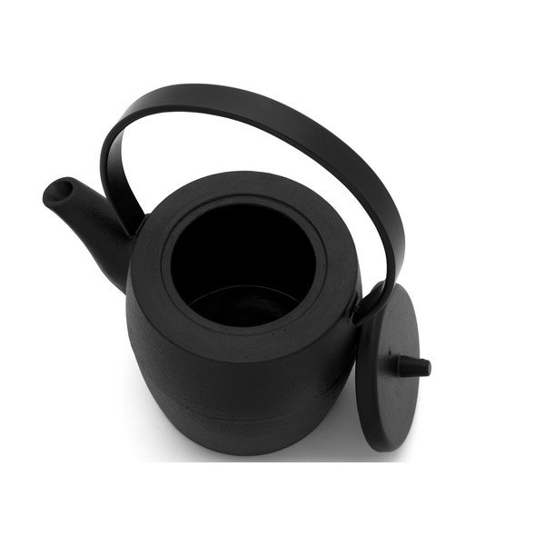 Czarny żeliwny dzbanek do herbaty z sitkiem 1,2 l Kobe – Bredemeijer-image-1