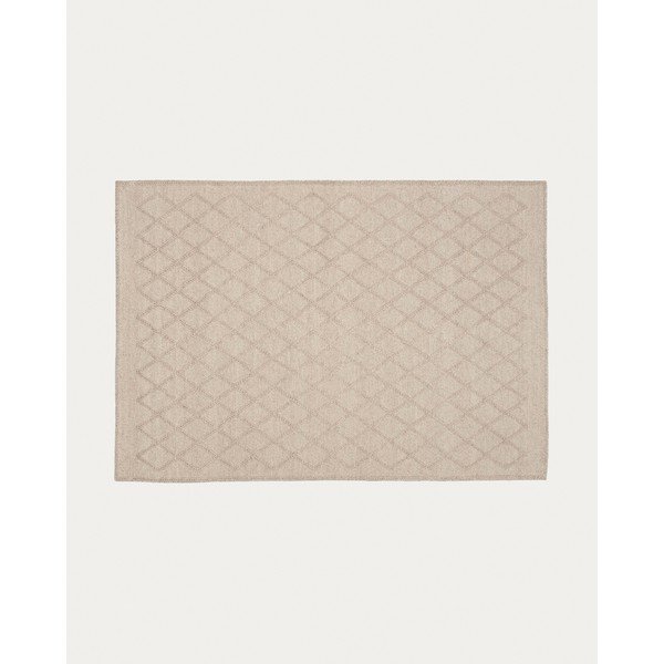 Beżowy dywan z mieszanki wełny odpowiedni do prania 160x230 cm Sybil – Kave Home-image-3