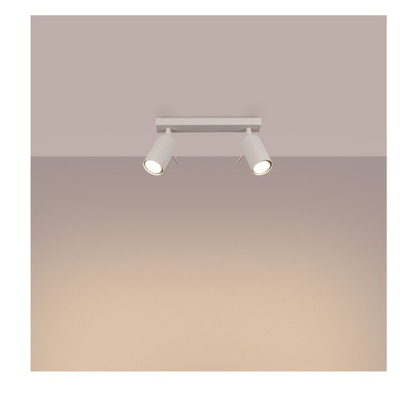 Kremowa lampa punktowa 6x30 cm Etna – Sollux-image-2