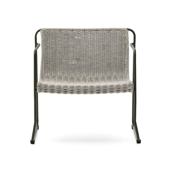 Szarozielony metalowy fotel ogrodowy Maurina – Kave Home-image-2
