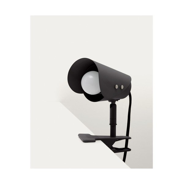 Czarna metalowa lampa stołowa z klipsem (wysokość 16 cm) Jula – Kave Home-image-4