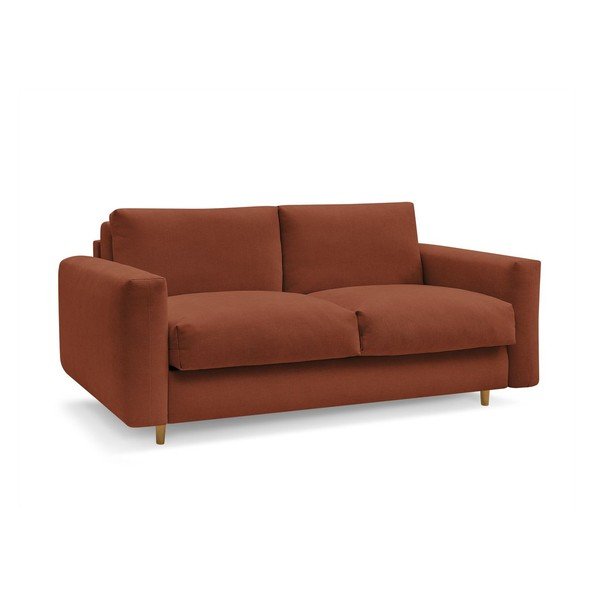 Pomarańczowa sofa do spania/rozkładana 200 cm Cocoone – Bobochic Paris-image-2
