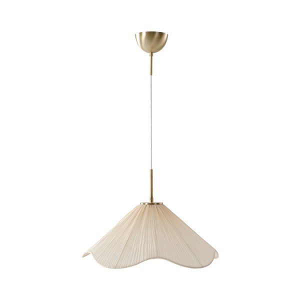 Kremowa tekstylna lampa wisząca ø 50 cm Lunaria – Jotex