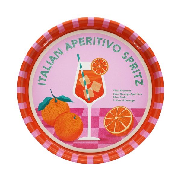 Metalowa taca ø 33 cm Aperitivo Spritz – Rex London