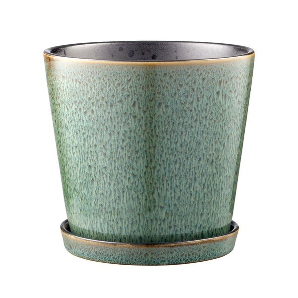 Kamionkowa osłonka na doniczkę ø 14 cm Gastro Green/Black – Bitz-image-3